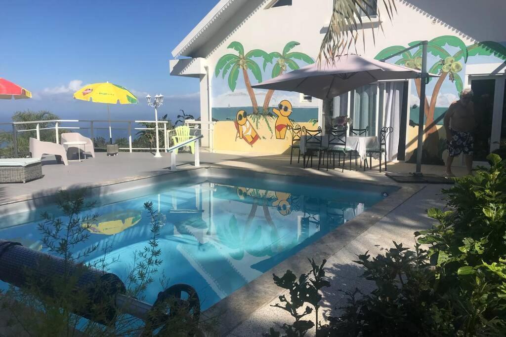 St Leu -Villa D'Artiste, Superbe Vue Mer, Piscine Chauffee Saint-Leu Ngoại thất bức ảnh