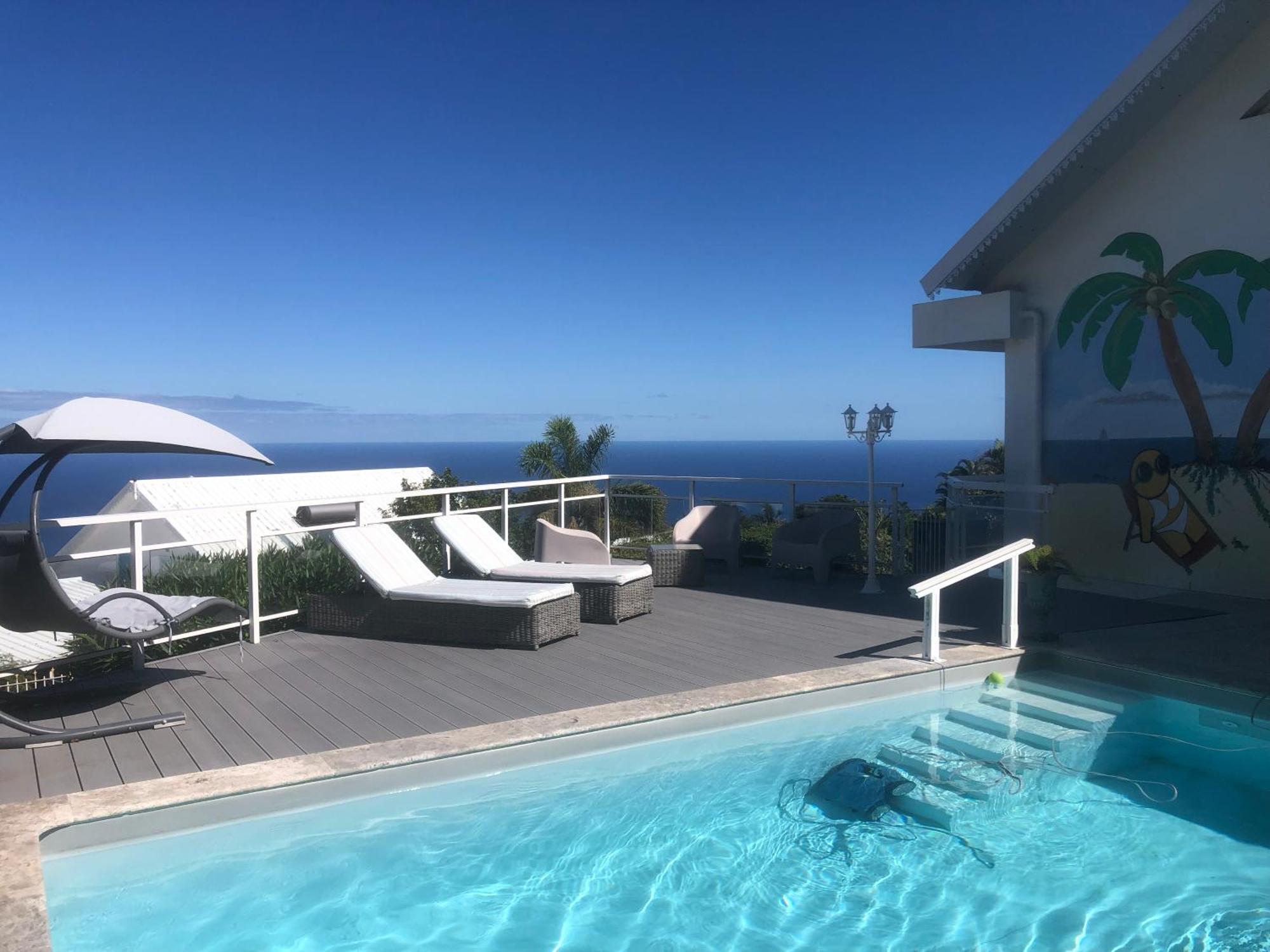 St Leu -Villa D'Artiste, Superbe Vue Mer, Piscine Chauffee Saint-Leu Ngoại thất bức ảnh