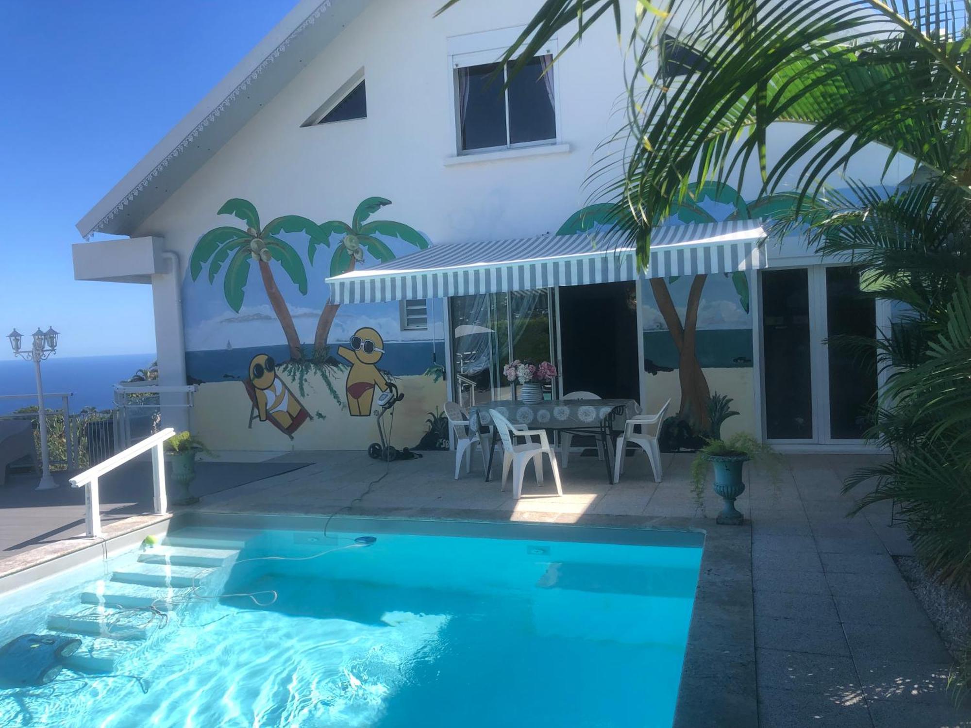 St Leu -Villa D'Artiste, Superbe Vue Mer, Piscine Chauffee Saint-Leu Ngoại thất bức ảnh